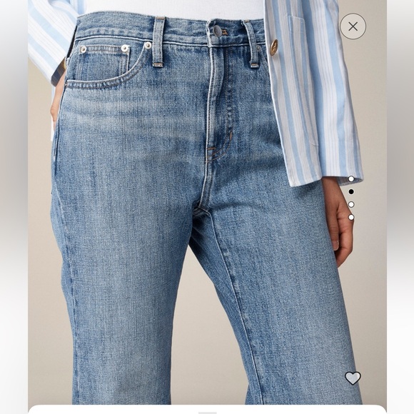 NWT J. crew mid rise relaxed demi boot jeans in size 28 tall - Picture 3 of 9